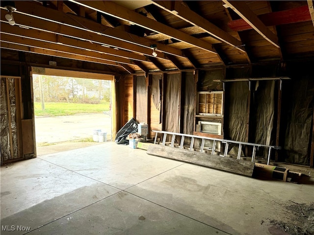 view of attic