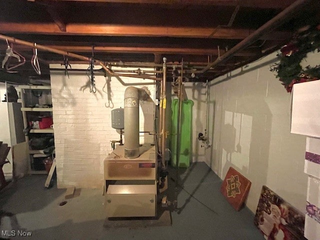 view of basement