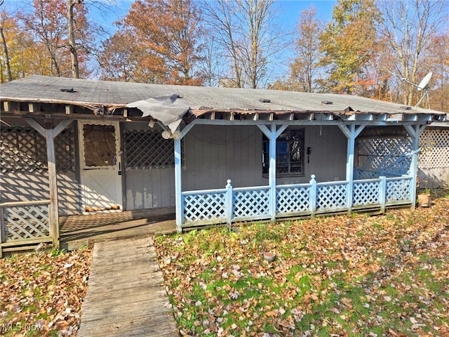 view of rear view of house