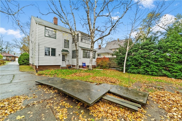 view of rear view of property