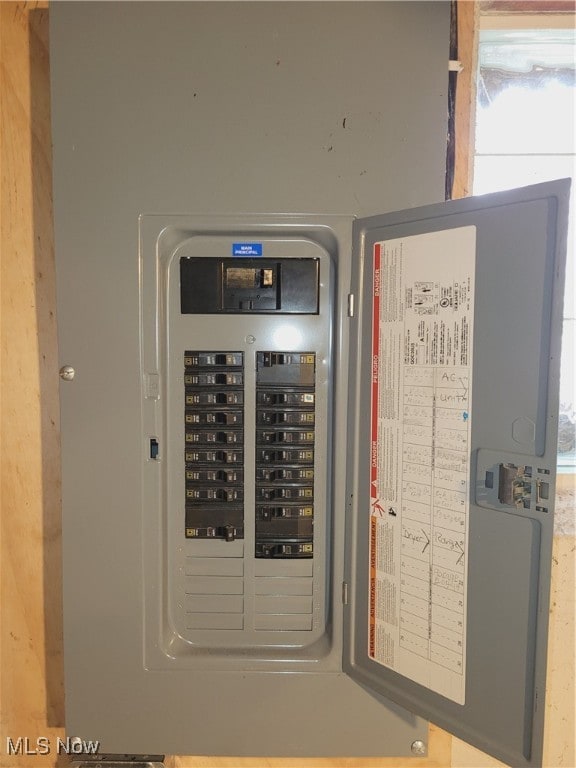 utility room featuring electric panel