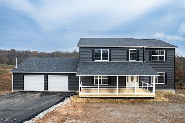 front of property with a porch