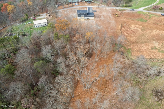 bird's eye view with a rural view