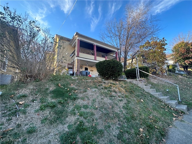 view of rear view of property