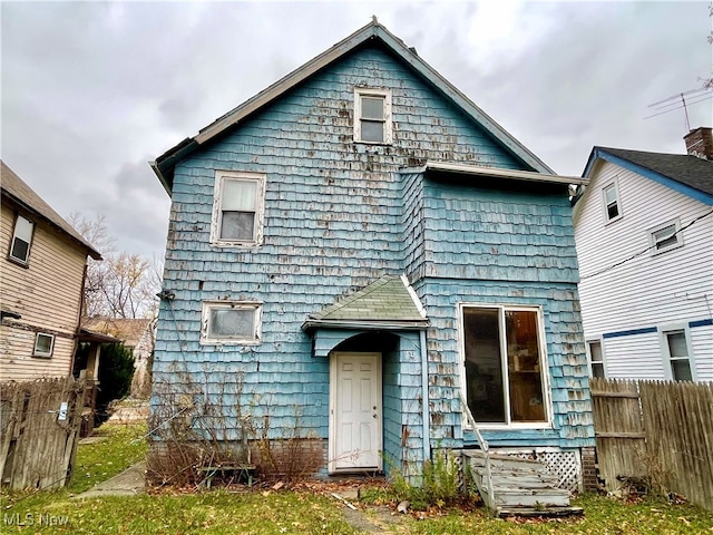 view of back of property