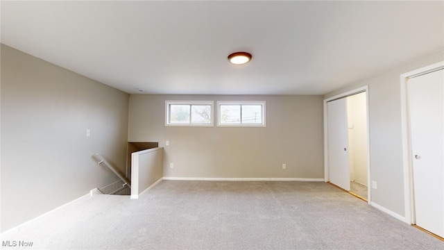 interior space with light carpet