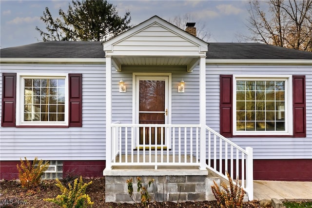 view of front of property