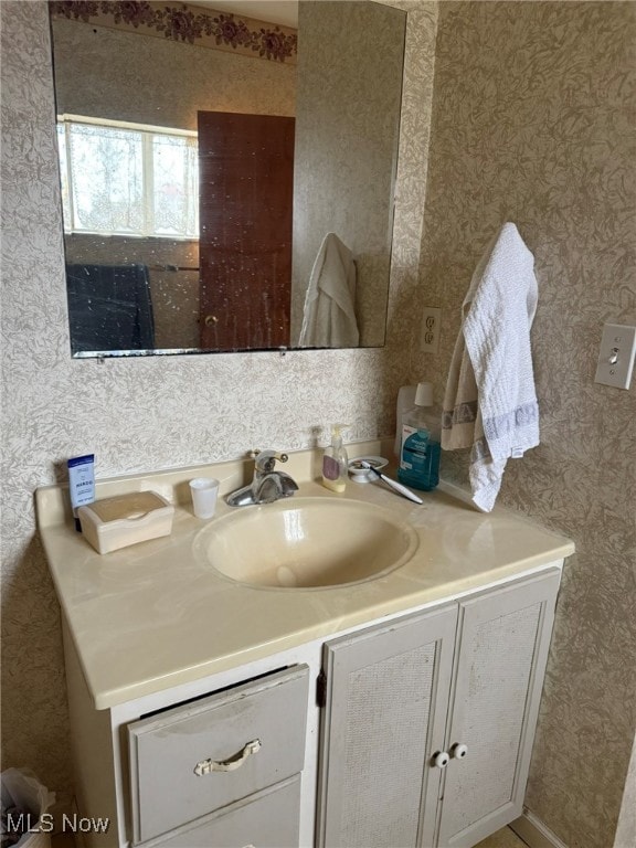 bathroom with vanity