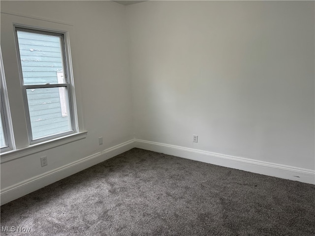 spare room featuring carpet floors