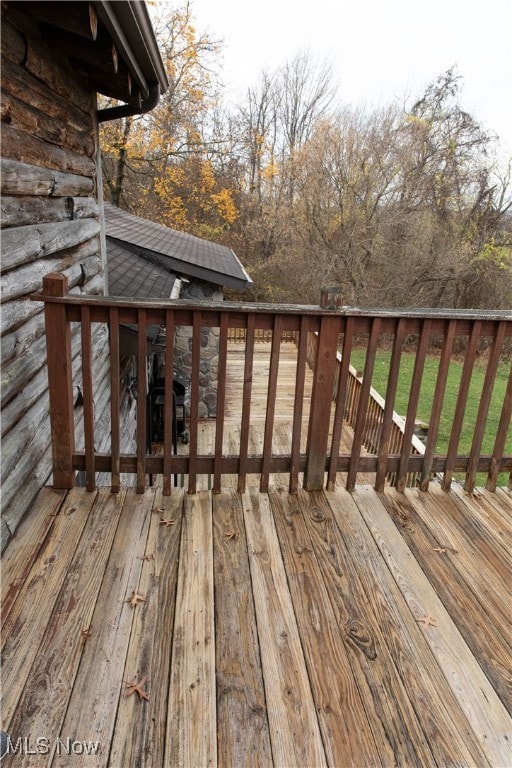 view of wooden terrace