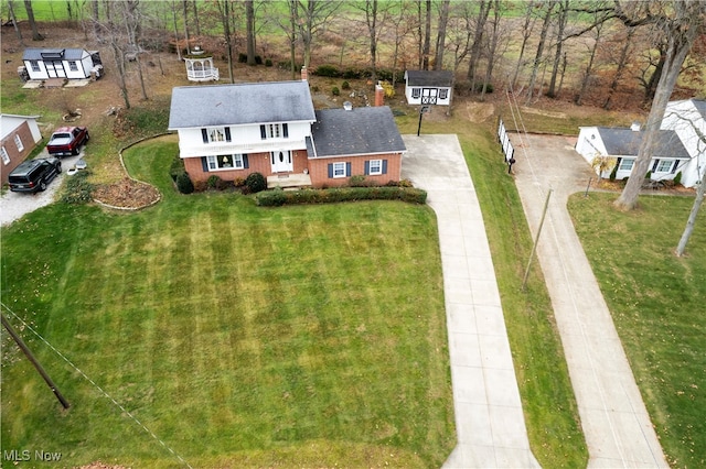 birds eye view of property