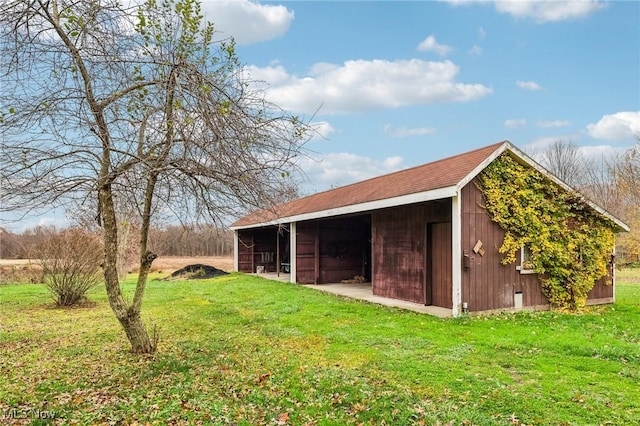 view of horse barn