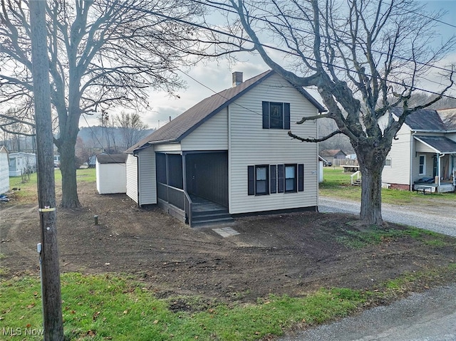 view of home's exterior