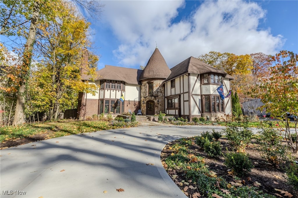 view of english style home