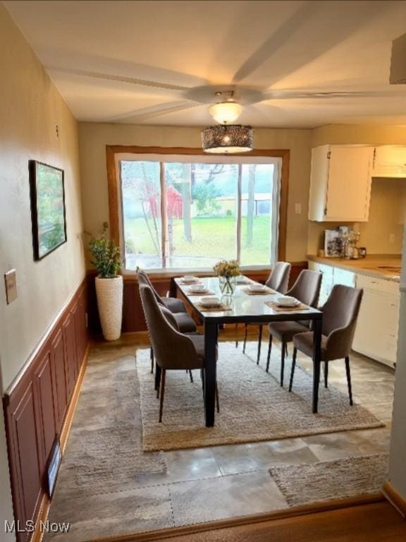 view of dining room