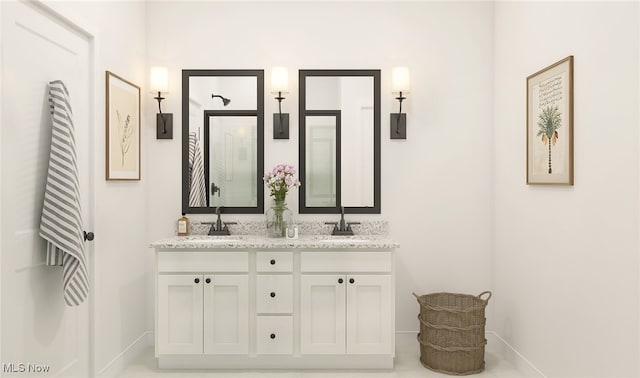 bathroom with vanity