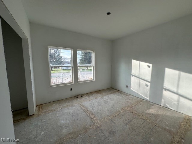 view of unfurnished room