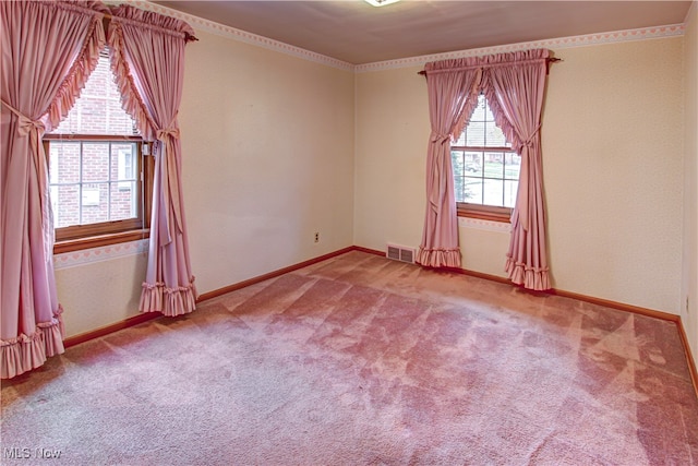 view of carpeted empty room