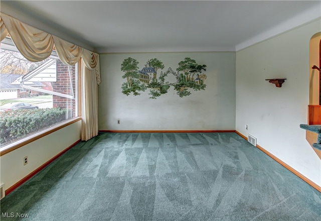 view of carpeted empty room