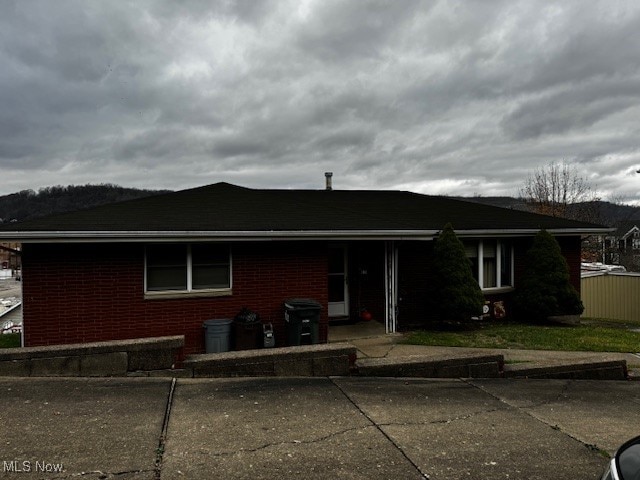 view of rear view of property