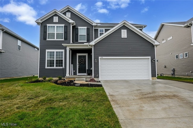 view of front of house with a front yard