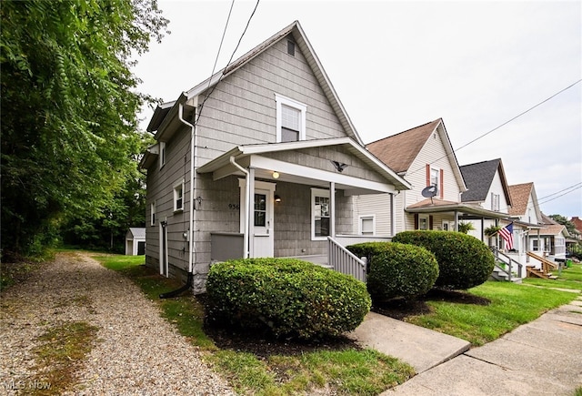 bungalow-style house featuring a porch