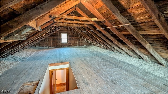 view of attic