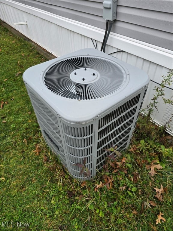 exterior details featuring central AC unit