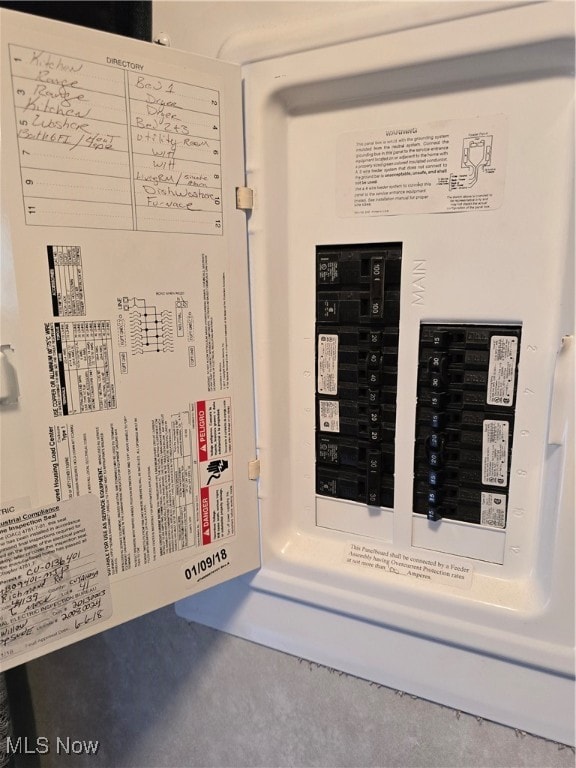 utilities with electric panel