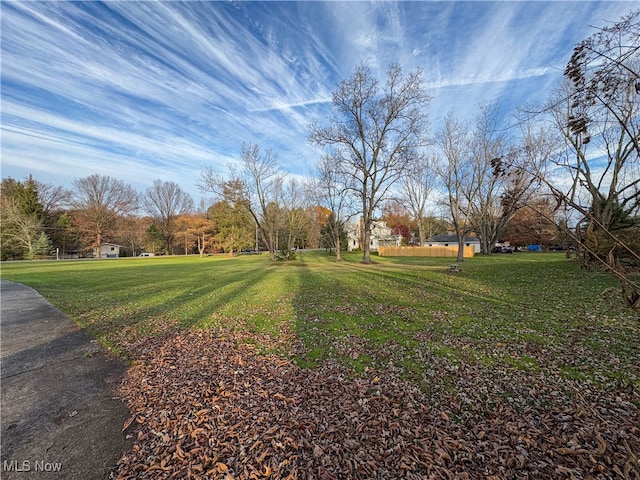 view of yard