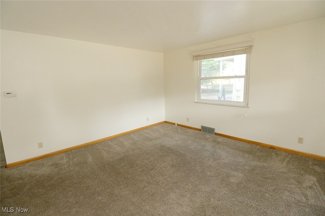 view of carpeted empty room