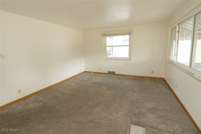 spare room with carpet