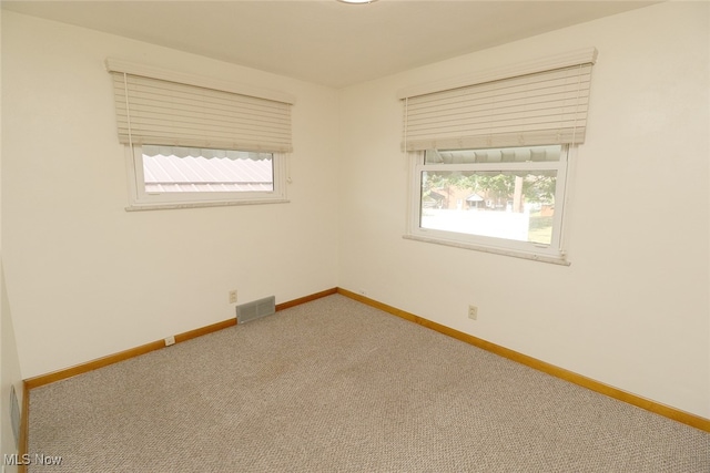 carpeted empty room with a wealth of natural light