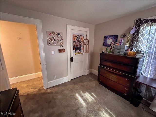 interior space with carpet floors