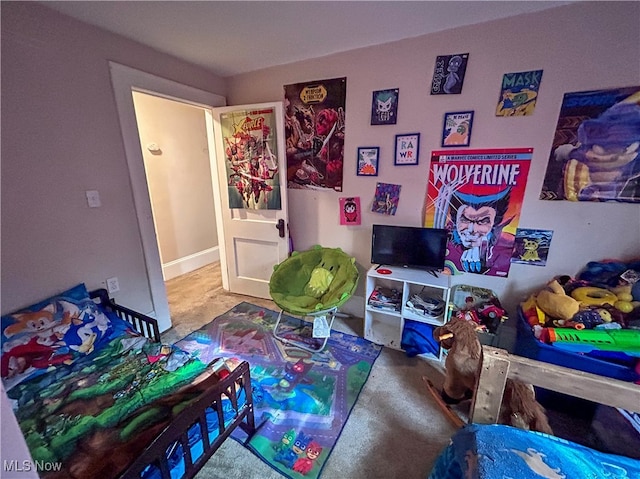 playroom with carpet