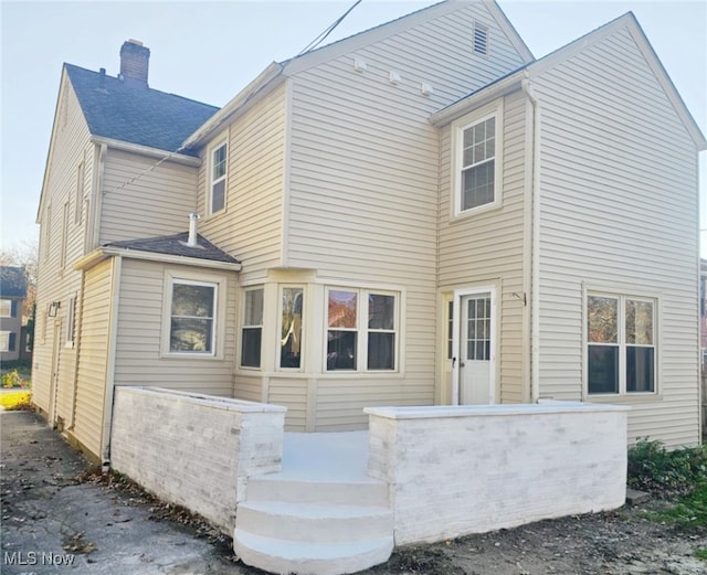 view of rear view of property