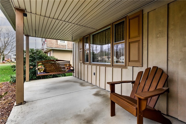 view of patio / terrace with a porch