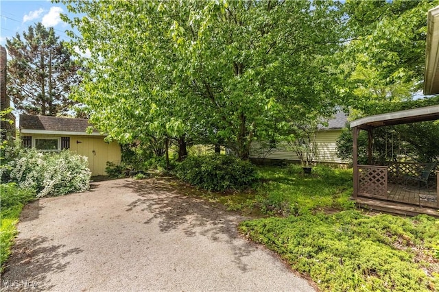 18061 Derr Ave, Beloit, OH 44609 - view of yard with a wooden deck