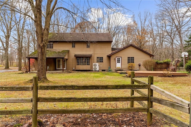 exterior space featuring a lawn