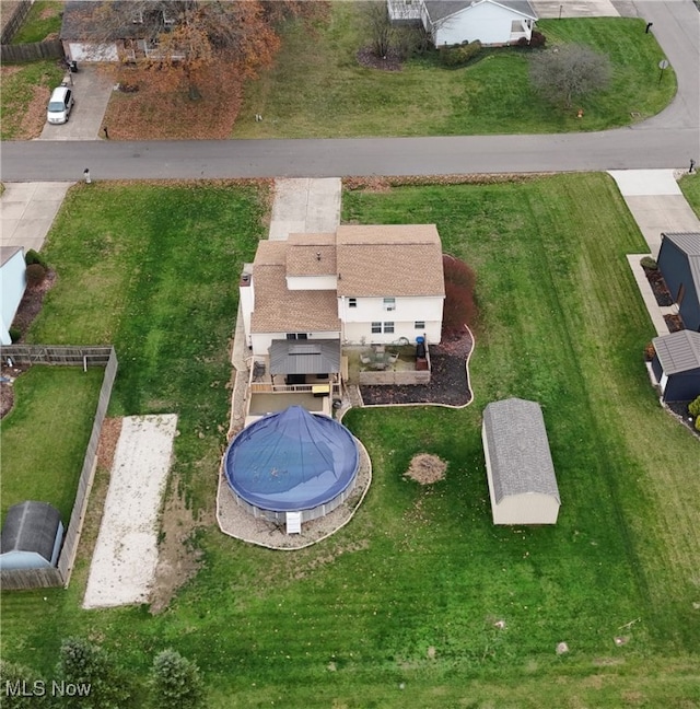 birds eye view of property