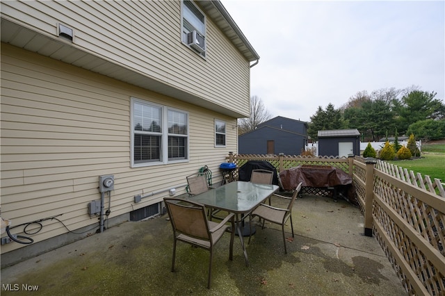 view of patio / terrace featuring cooling unit