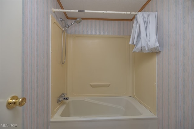 bathroom with shower / bathing tub combination