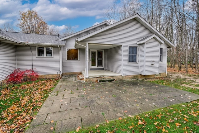 view of rear view of property