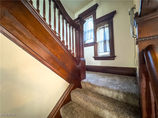 view of staircase