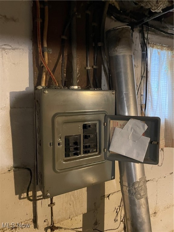 utility room with electric panel