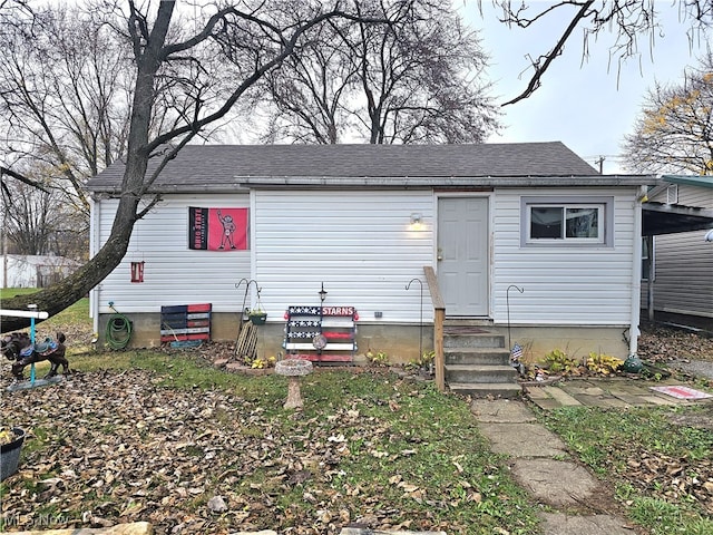 view of front of home