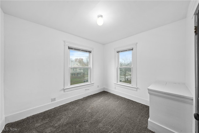 view of carpeted empty room