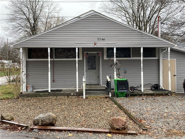 view of front of home