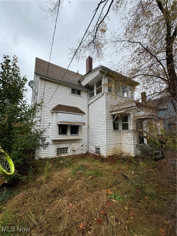 view of rear view of property