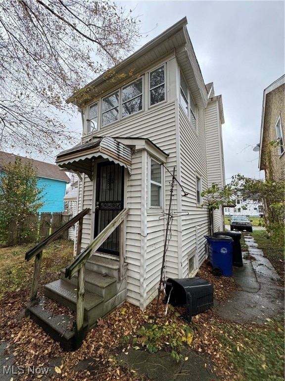 view of back of property